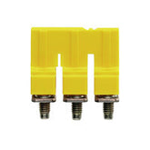 Weidmuller Cross-connector, yellow, 3-pole, 57A Weidmuller